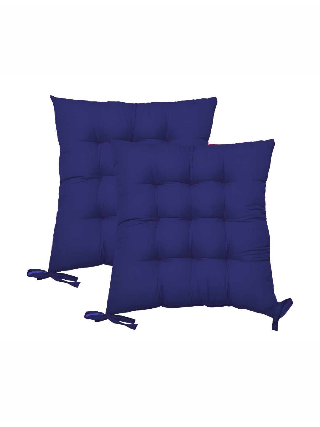 DADDY COOL 2 Pieces Navy Blue Square Shaped Chair Pads