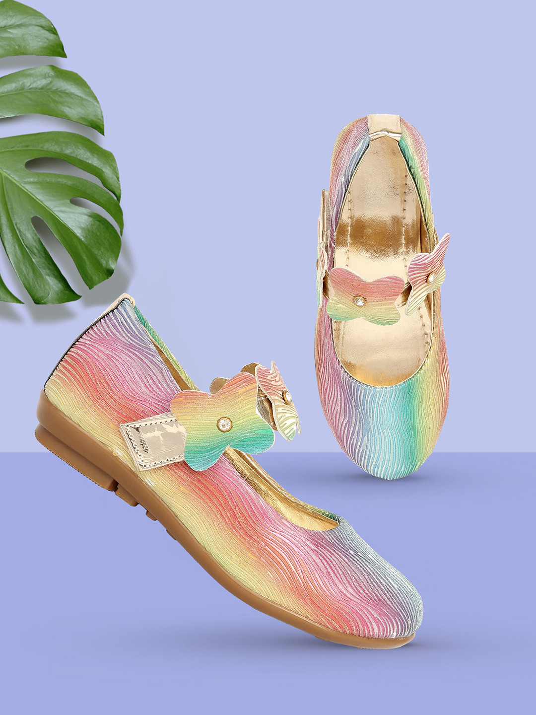 BAESD Girls Textured Mary Jane