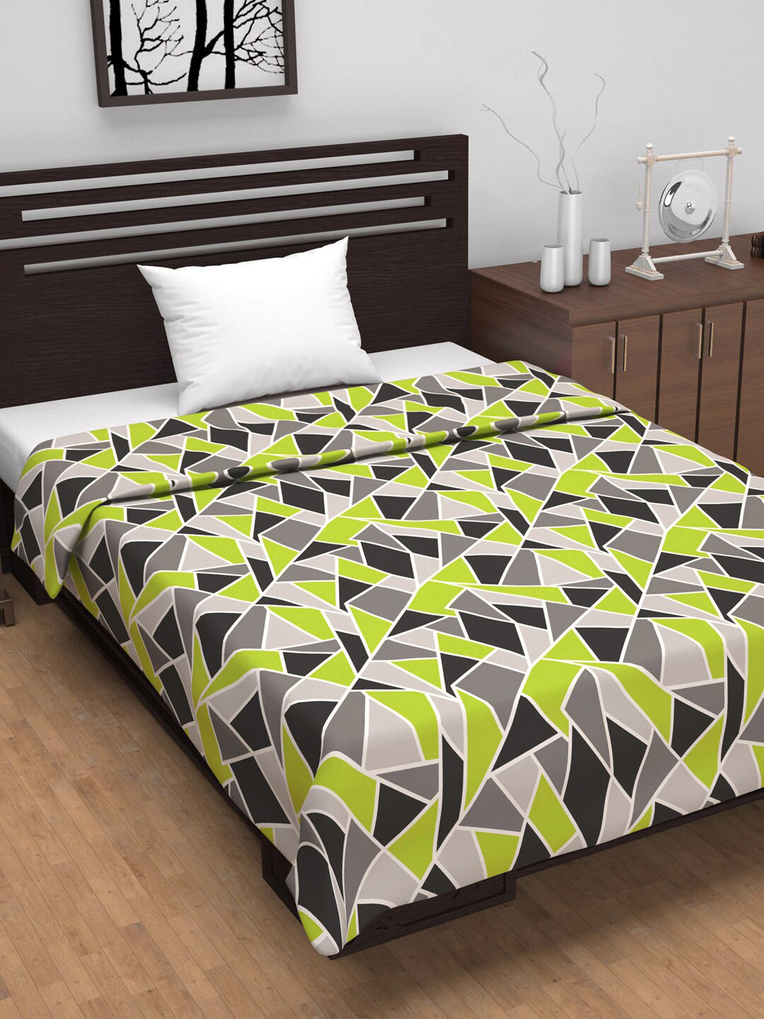 Divine Casa Emrald Green AC Room 120 GSM Single Bed Dohar