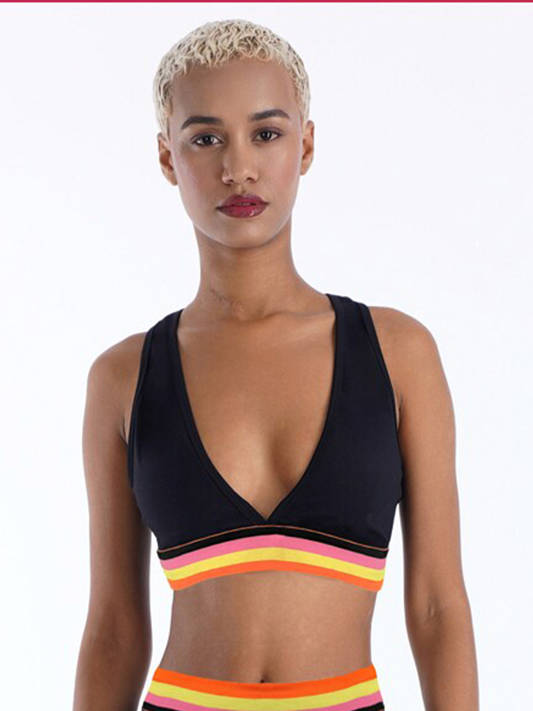 So What Half Coverage Lightly Padded Workout Bra Moisture Wicking