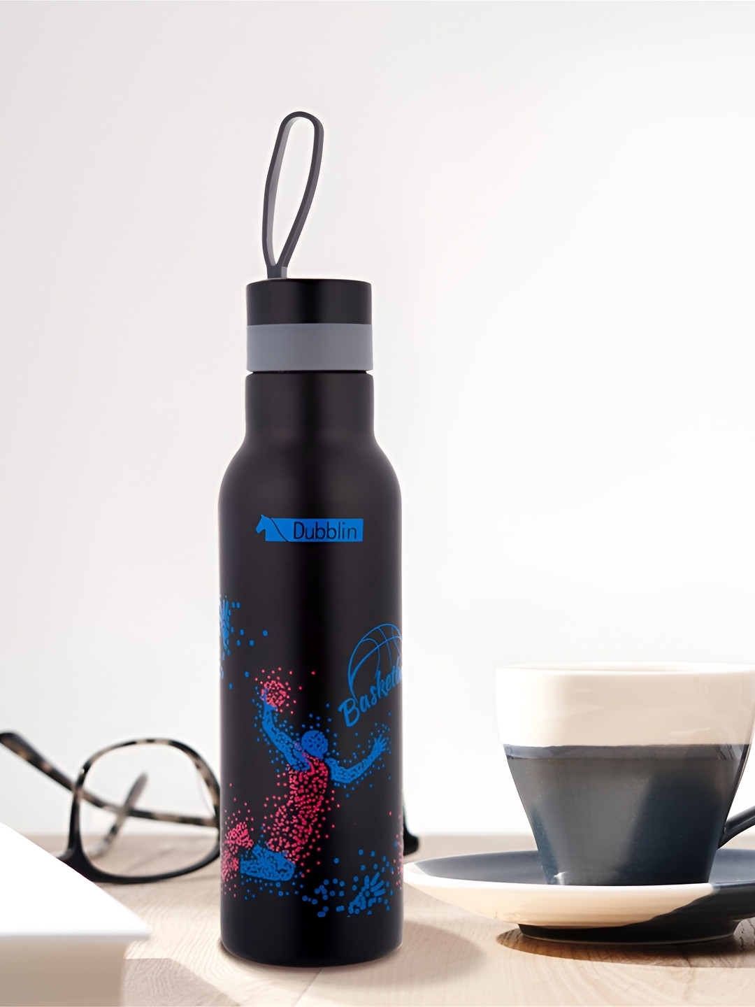 Dubblin Champ Blue Conversational Stainless Steel Double Wall Vacuum Water Bottle - 500ml
