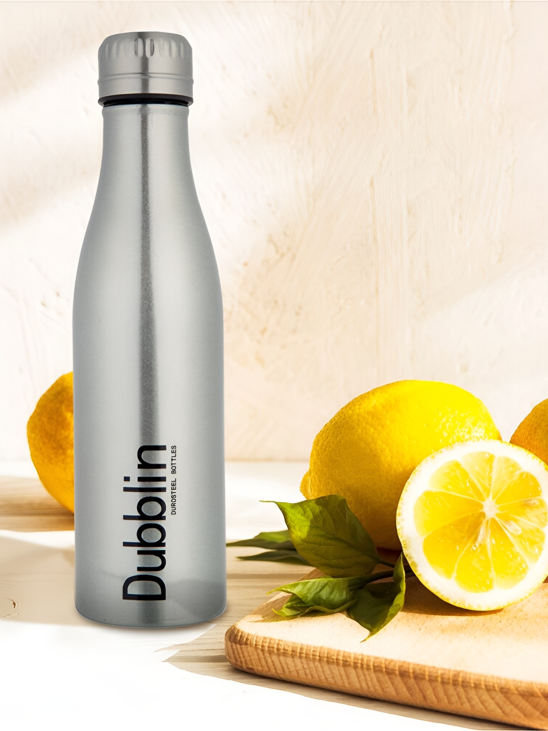 Dubblin Vintage Silver Stainless Steel Double Wall Vacuum Flask - 500ml