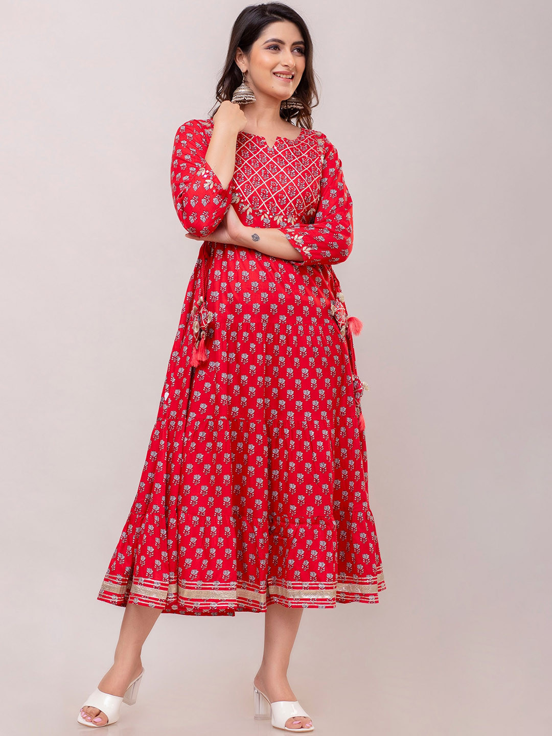 SP DESIGNS Ethnic Motifs Printed Ethnic Dress