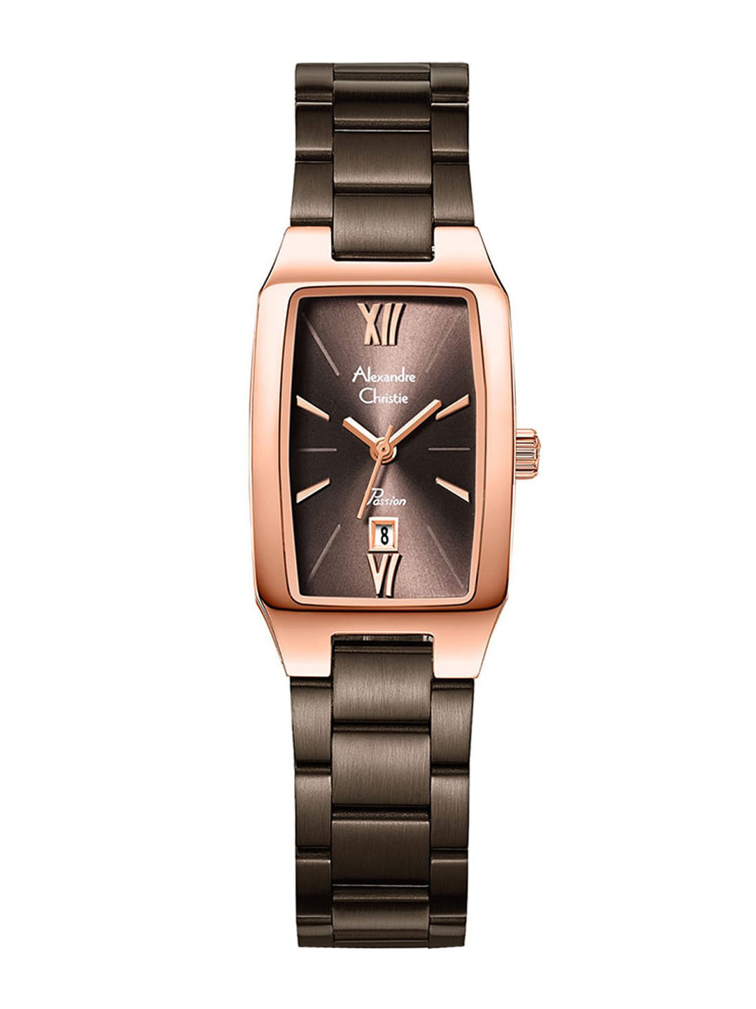 Alexandre Christie Women Stainless Steel Bracelet Style Straps Analogue Watch 2455LDBROBO