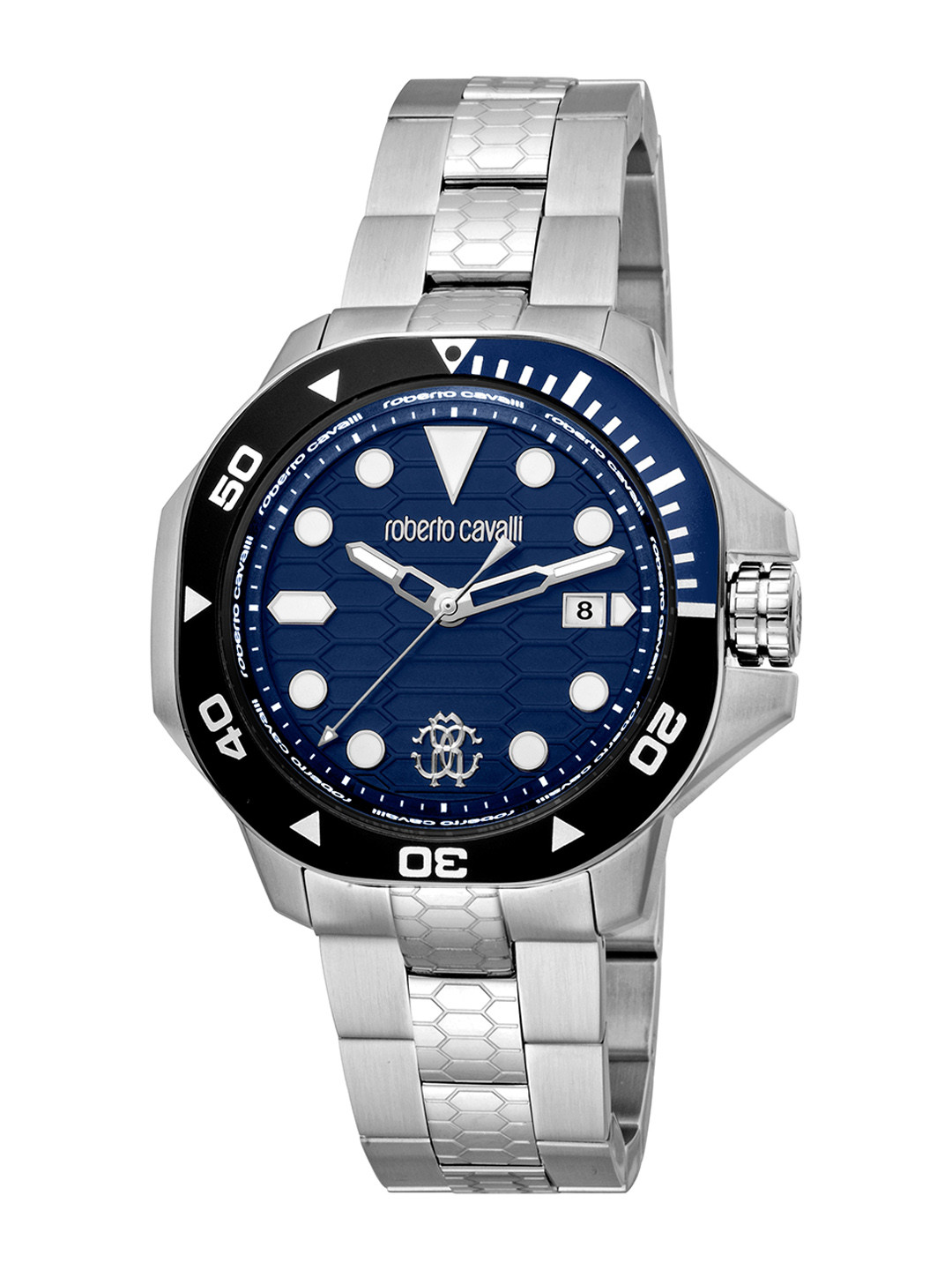 Roberto Cavalli Men Water Resistance Stainless Steel Analogue Watch RC5G044M0025