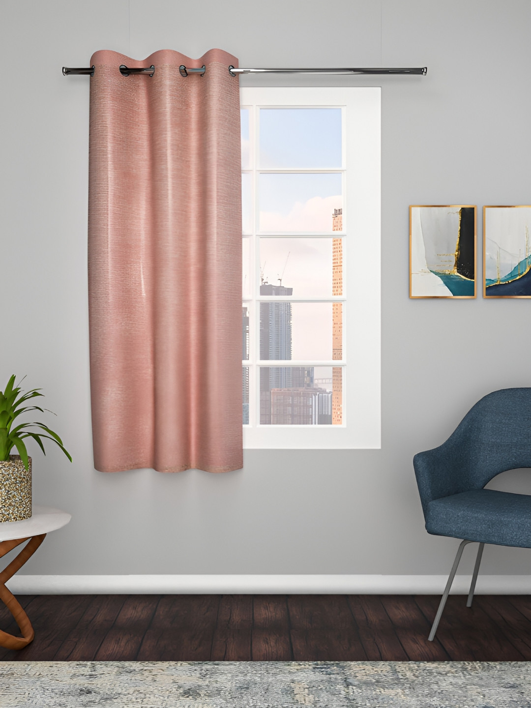 THE CONVERSION Red Room Darkening Jute Window Curtain