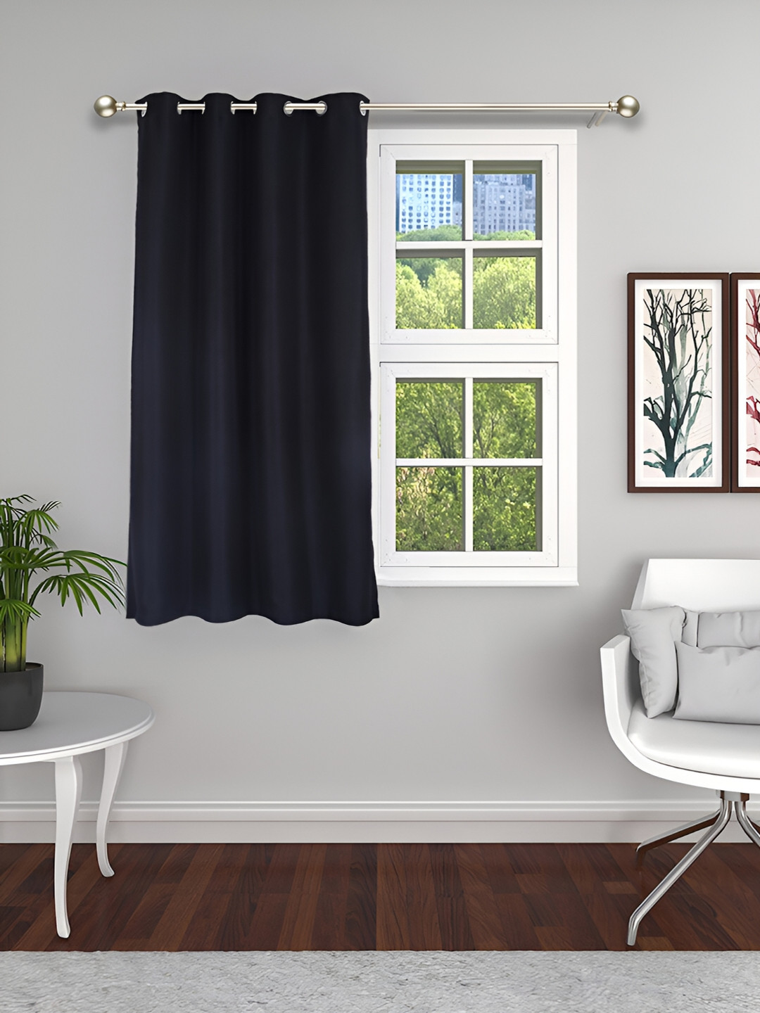 THE CONVERSION Black Room Darkening Window Curtain