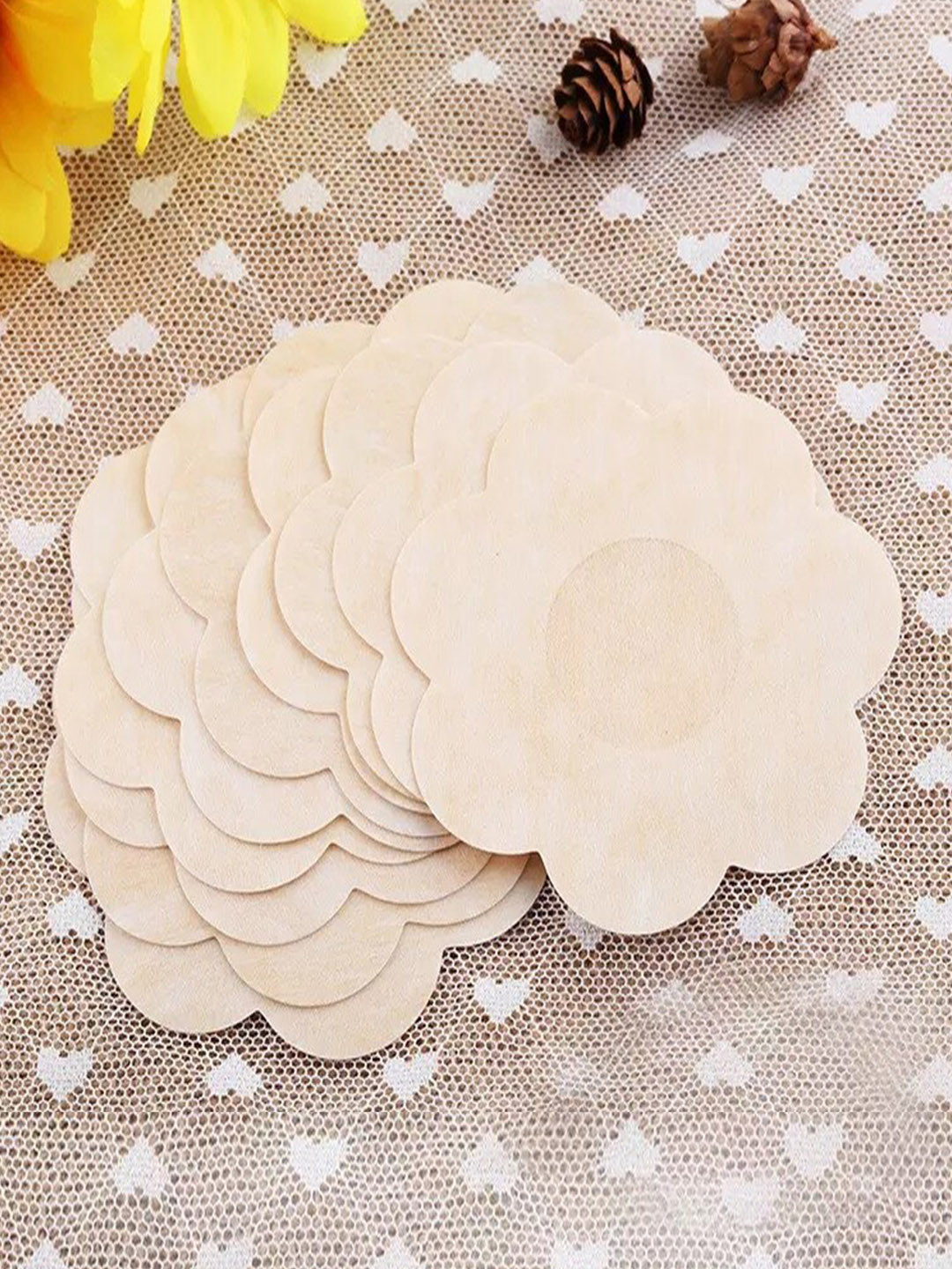 PLUMBURY Set Of 5 Non-Allergic Stick-On Nipple Pasties