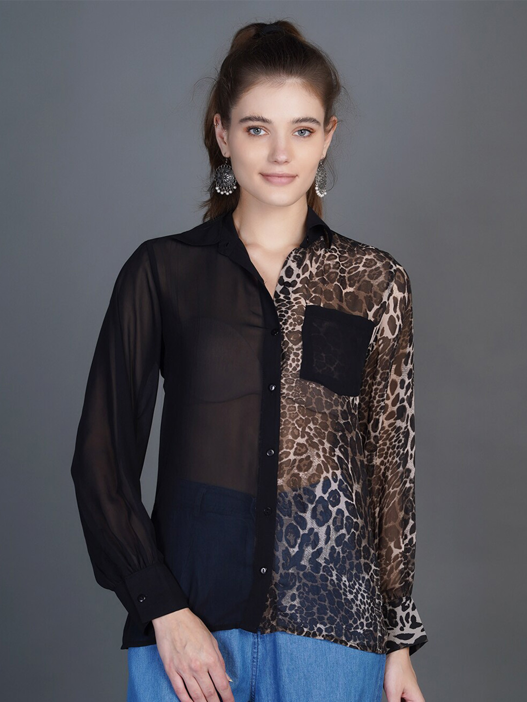 Chemistry Women Printed Classic Shirt