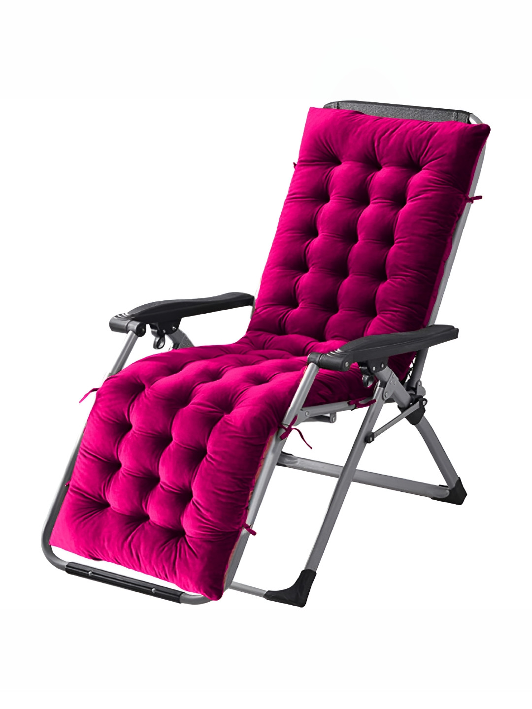DADDY COOL Fuchsia Rocking Chair Velvet Cushion Pad