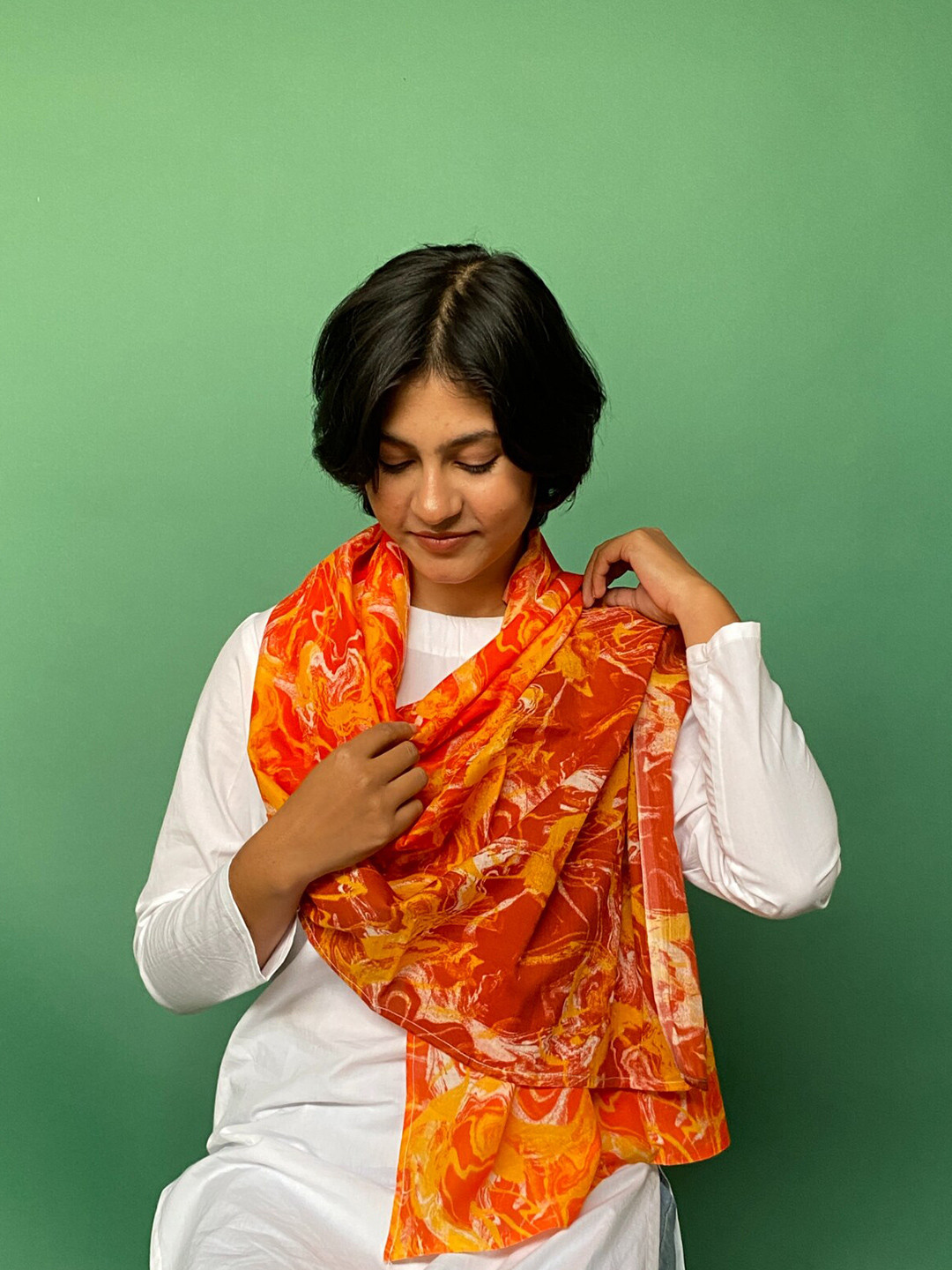 BUTA BUTI Printed Cotton Scarve