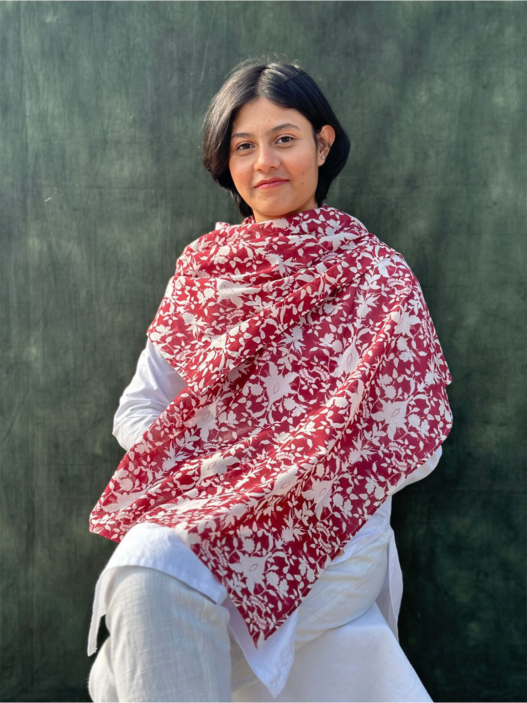 BUTA BUTI Floral Printed Cotton Stoles