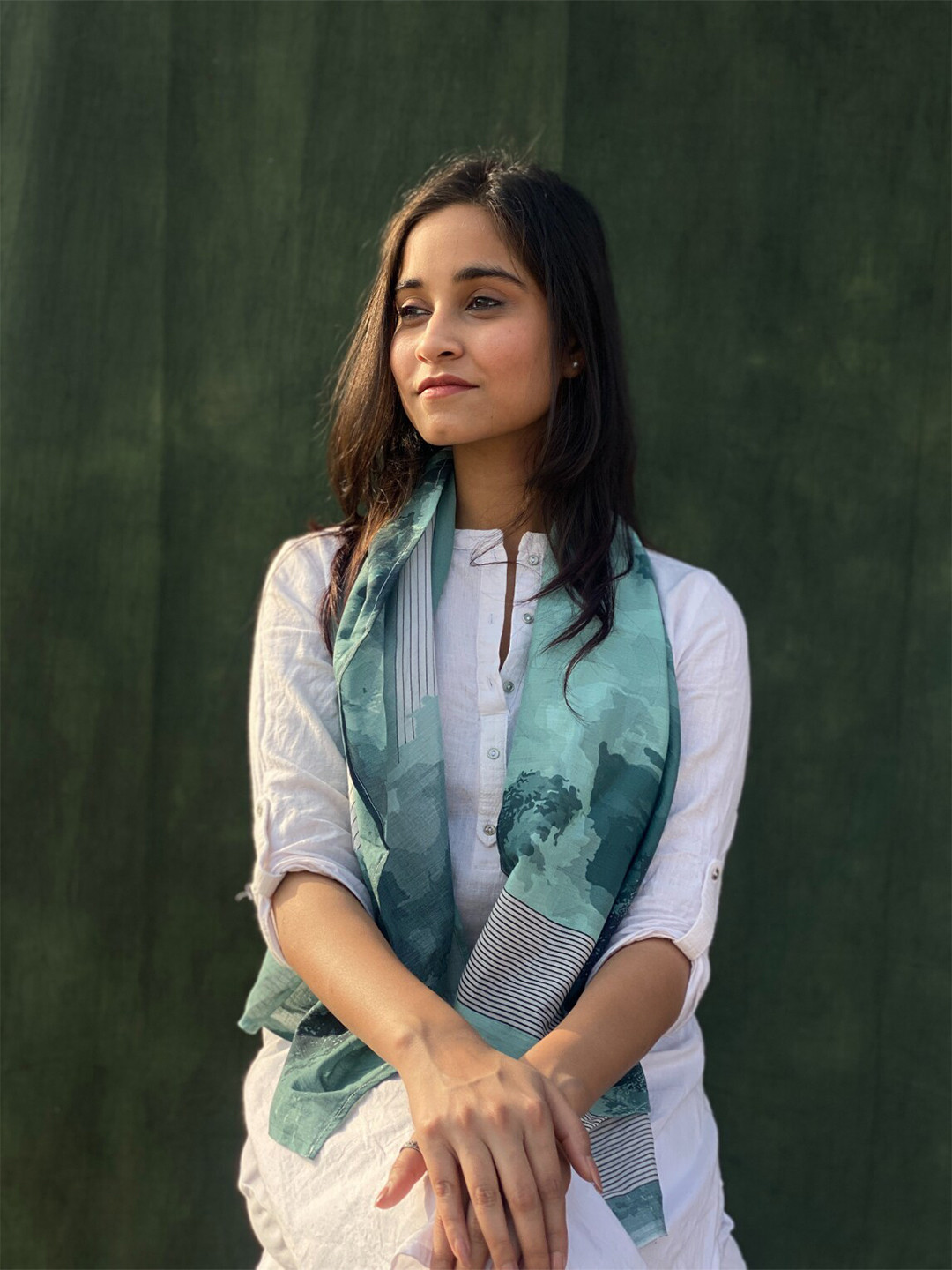 BUTA BUTI Abstract Art Printed Cotton Stole