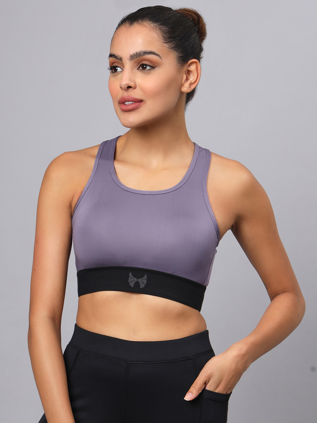 skyria Medium Coverage Padded Rapid-Dry Workout Bra With All Day Comfort