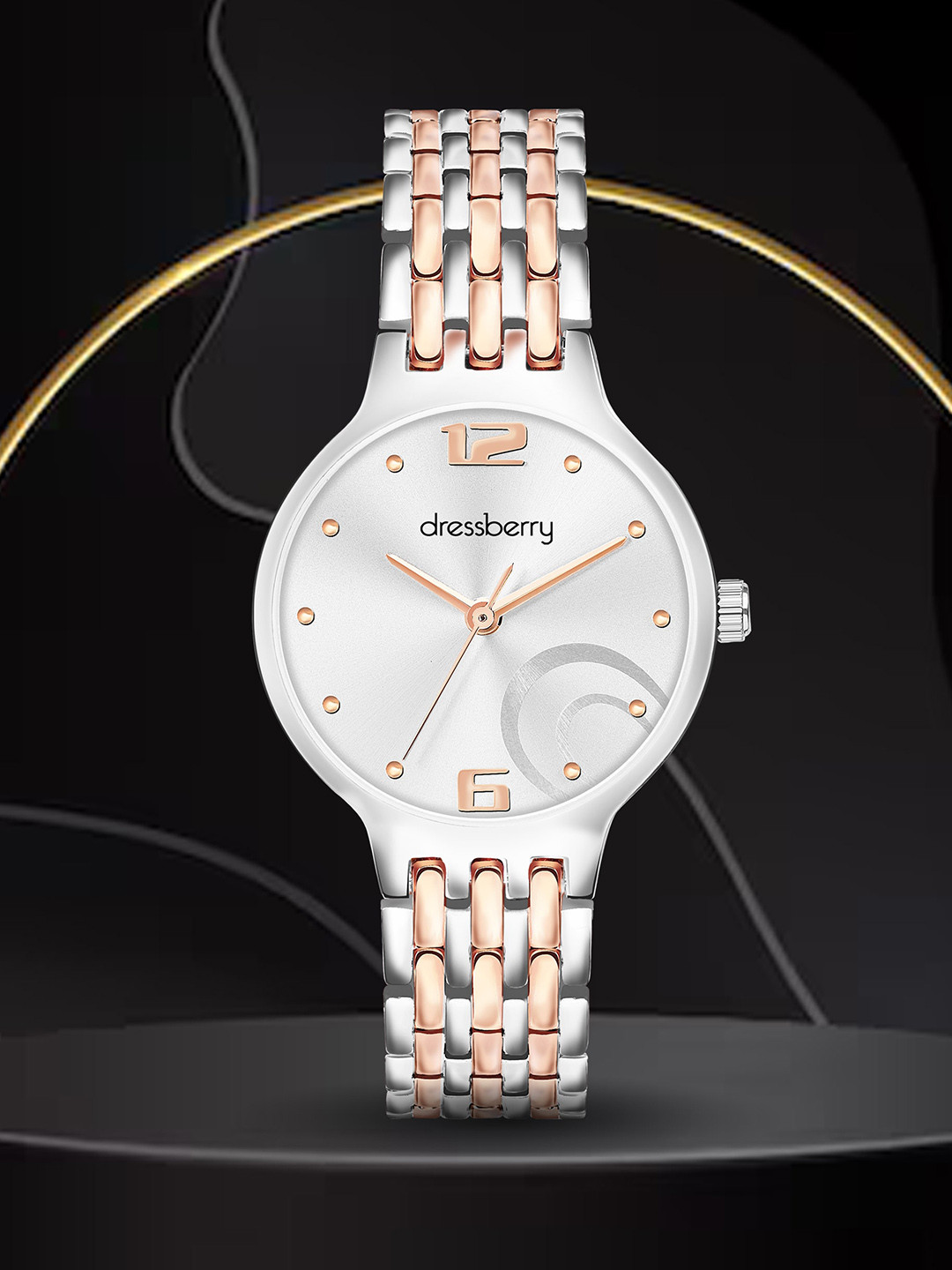 DressBerry Women Silver-Toned Stainless Steel Straps Analogue Watch-DB-016-Silver