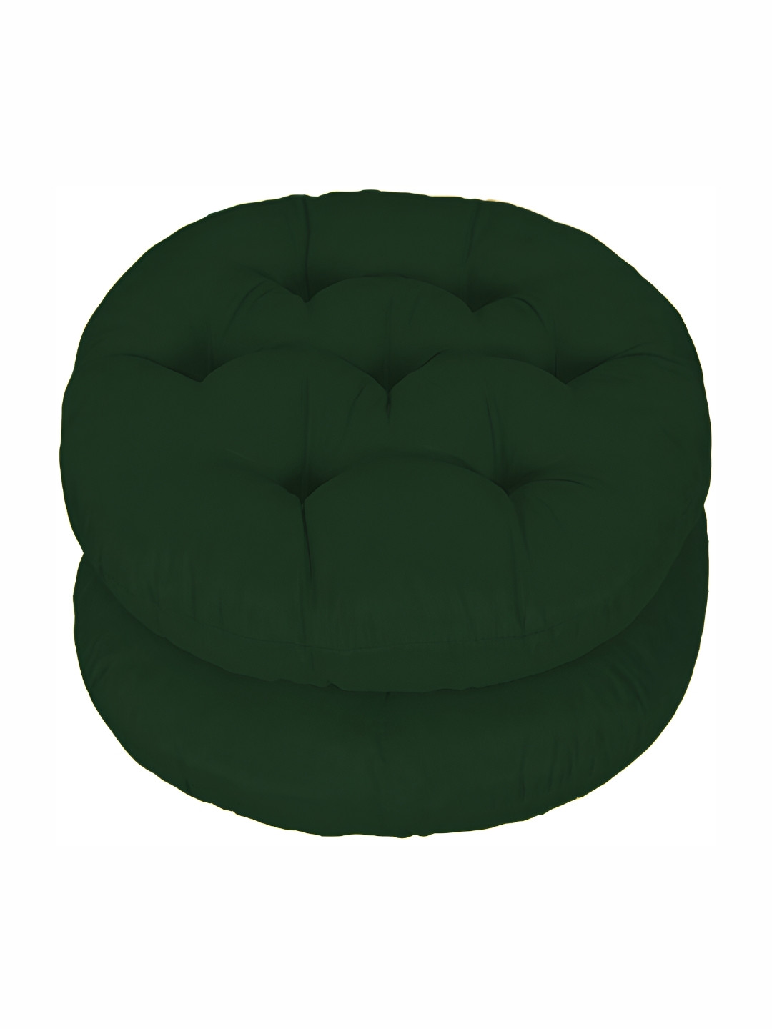 DADDY COOL Green 2 Pieces Cotton Round Cushion Chair Pads