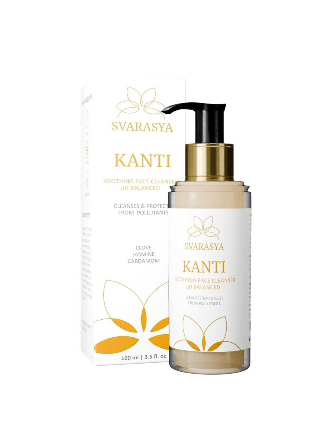 Svarasya Kanti Natural Face Cleanser with Jasmine & Clove - 100 ml
