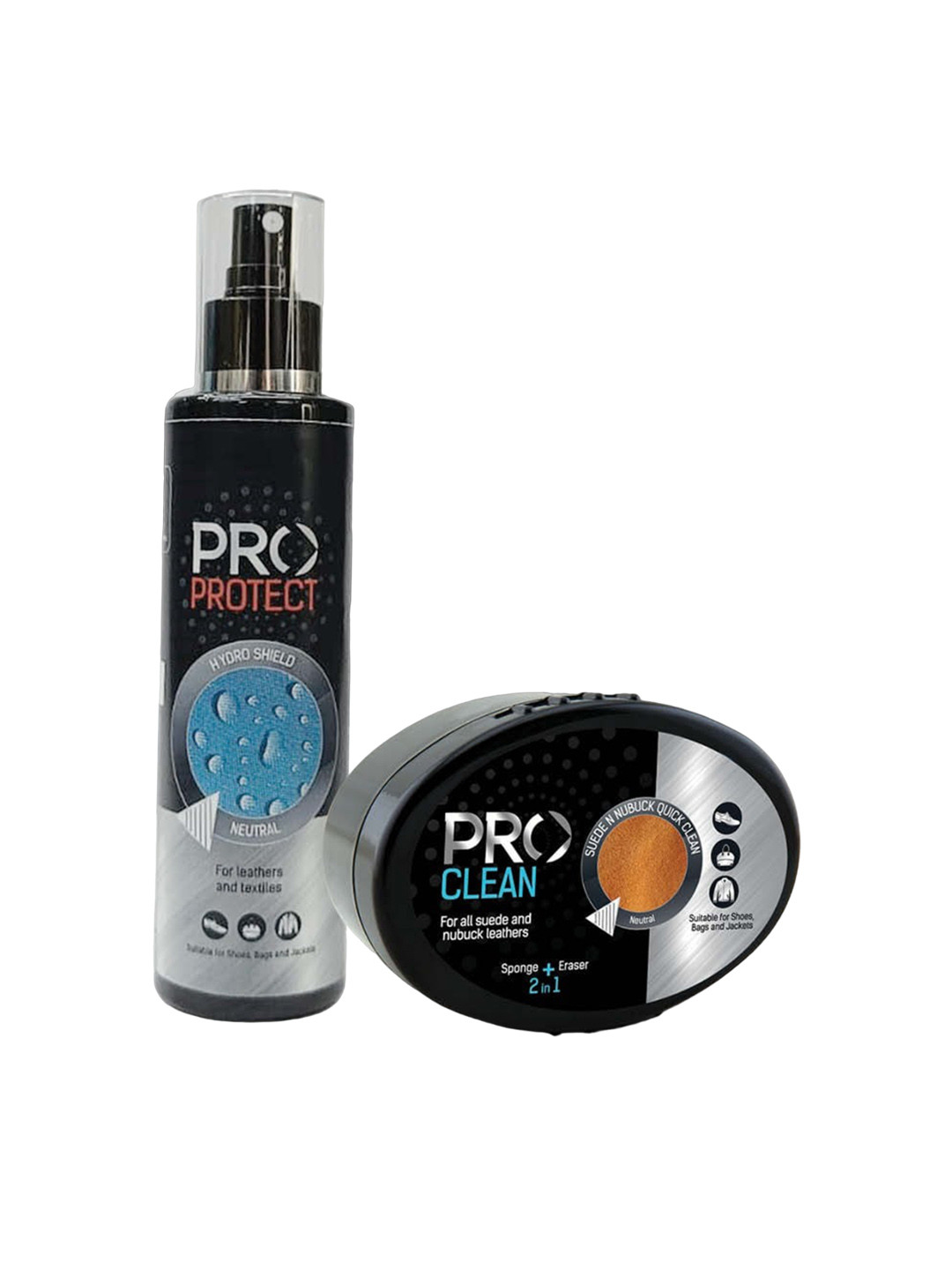 PRO Set Of 2 Suede Water Protector & Spray Shoe Care Kit for Suede & Nubuck Shoes