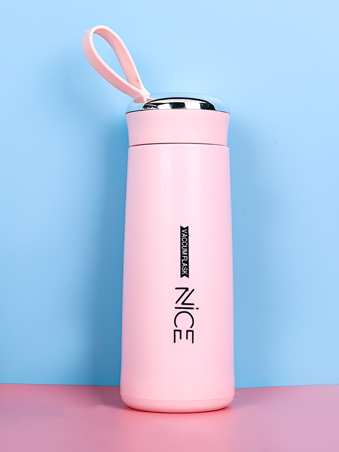 WELOUR Pink & Blue 2 Pieces Glass Water Bottles