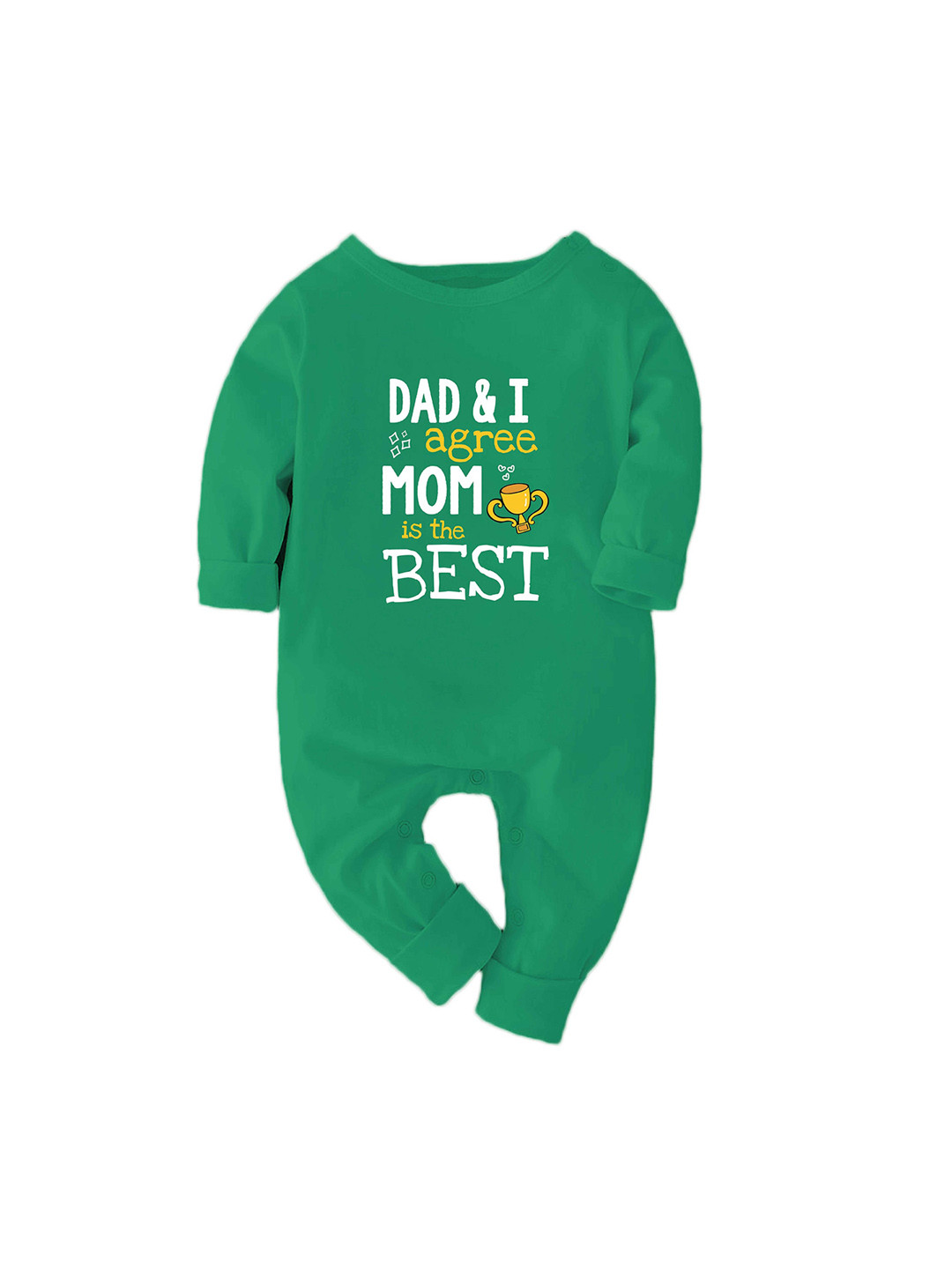 Zeezeezoo Infants Kids Mom Is the Best Printed Pure Cotton Romper