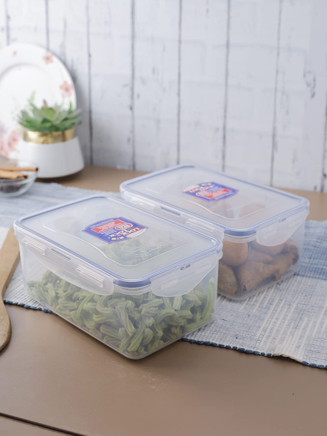 Lock & Lock Transparent 2 Pieces Leakproof Food Container