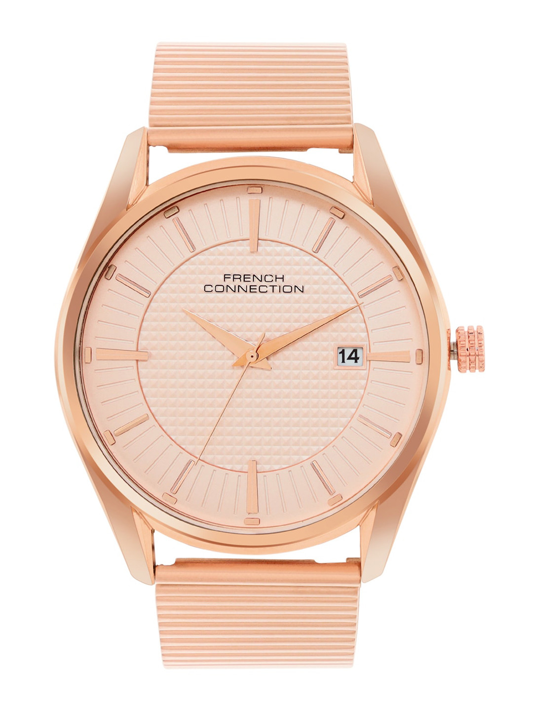 French Connection Men Stainless Steel Straps Reset Time Analogue Watch FCN056B