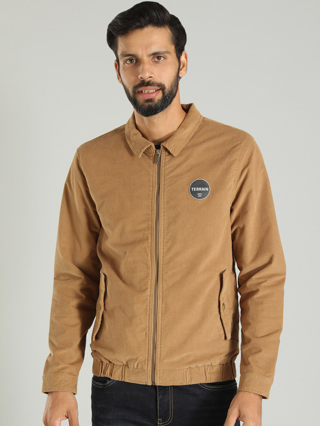 Indian Terrain Spread Collar Lightweight Outdoor Cotton Tailored Jacket