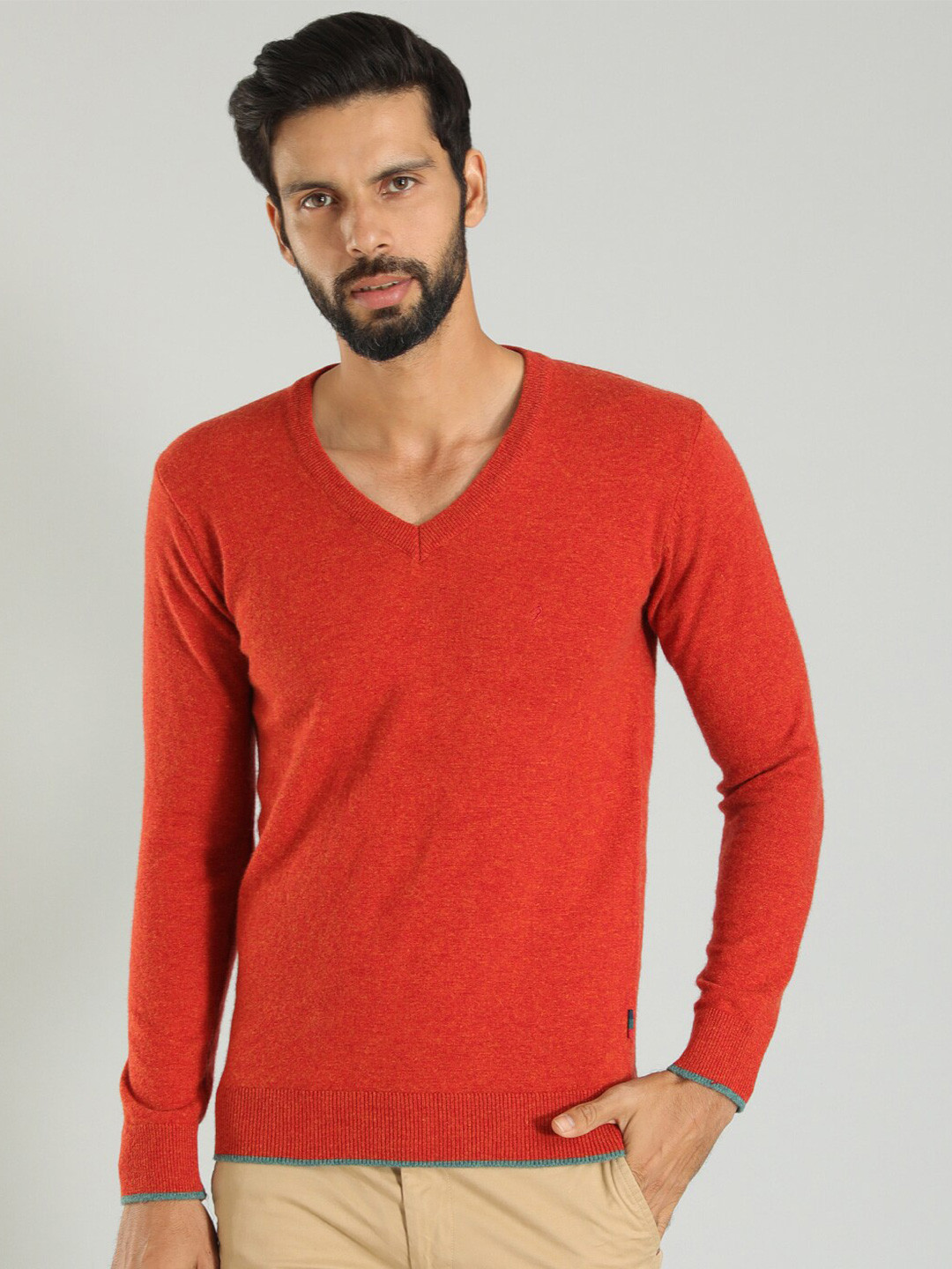 Indian Terrain V-Neck Sweater