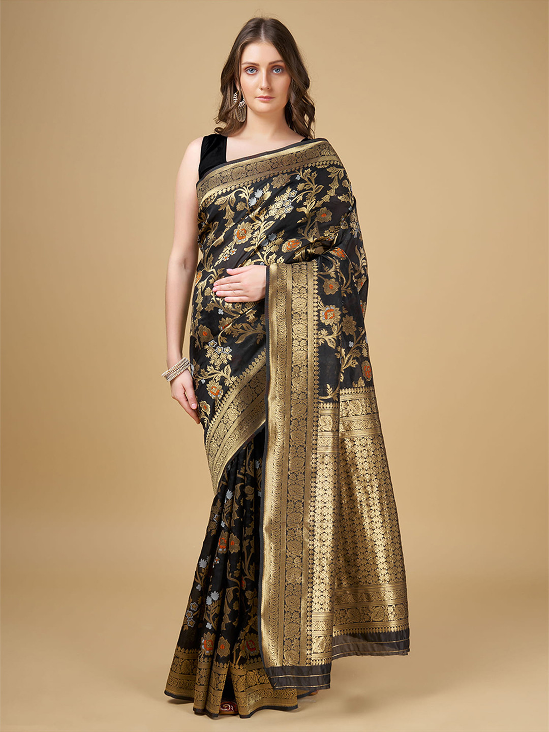RAJ DHARMA SILK Woven Design Kota Silk Saree