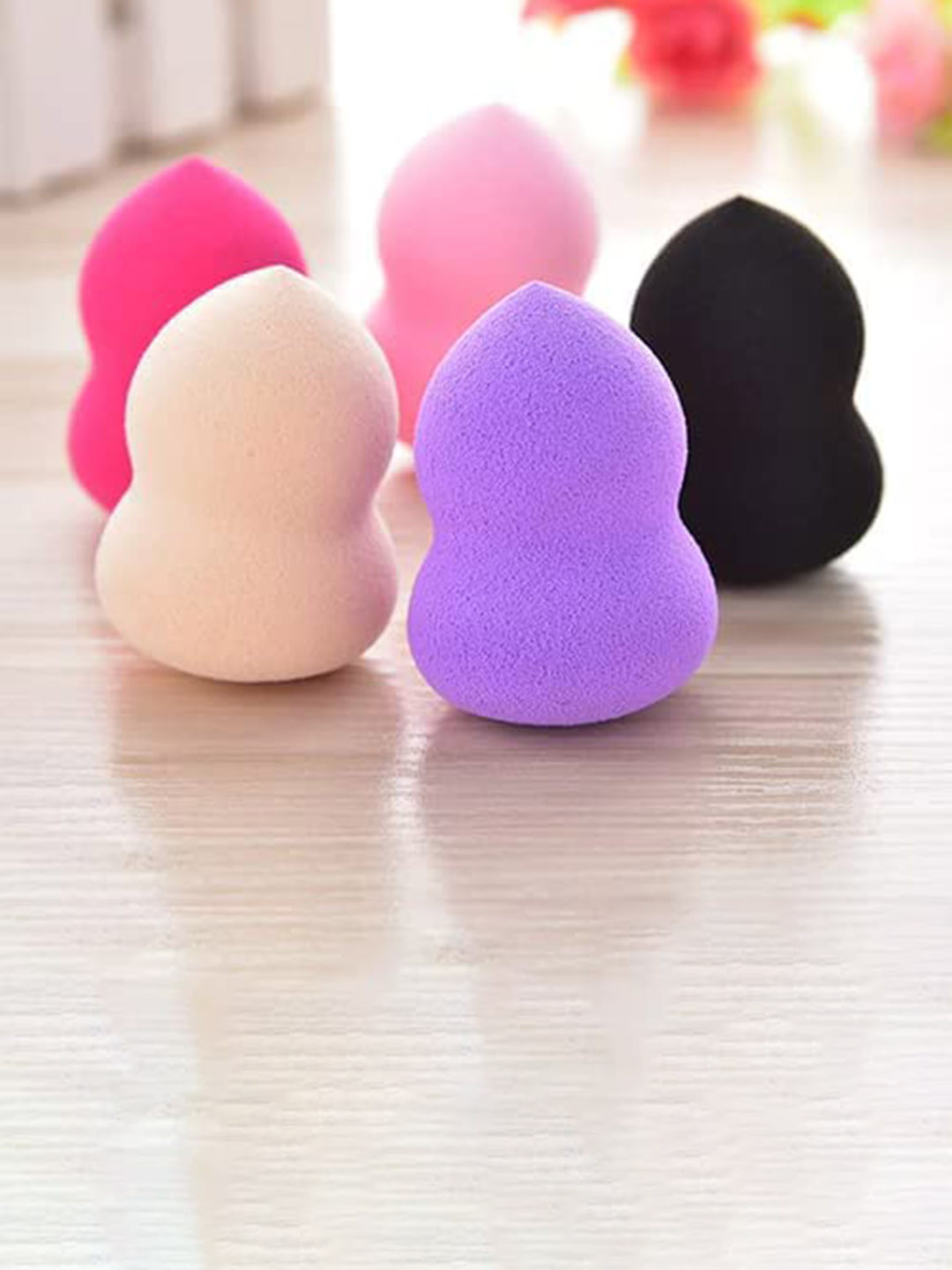 CHRONEX 3-Pcs Pear Shape Puff Blending Sponge