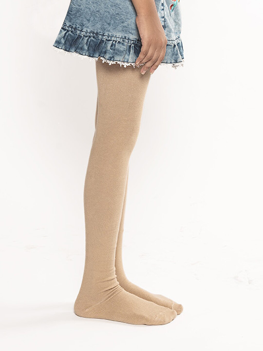 Supersox Girls Solid Cotton Stockings