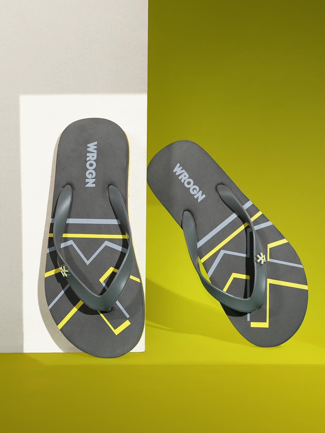 Buy WROGN Men Brand Logo Printed Thong Flip Flops Flip Flops for Men 26279050 Myntra