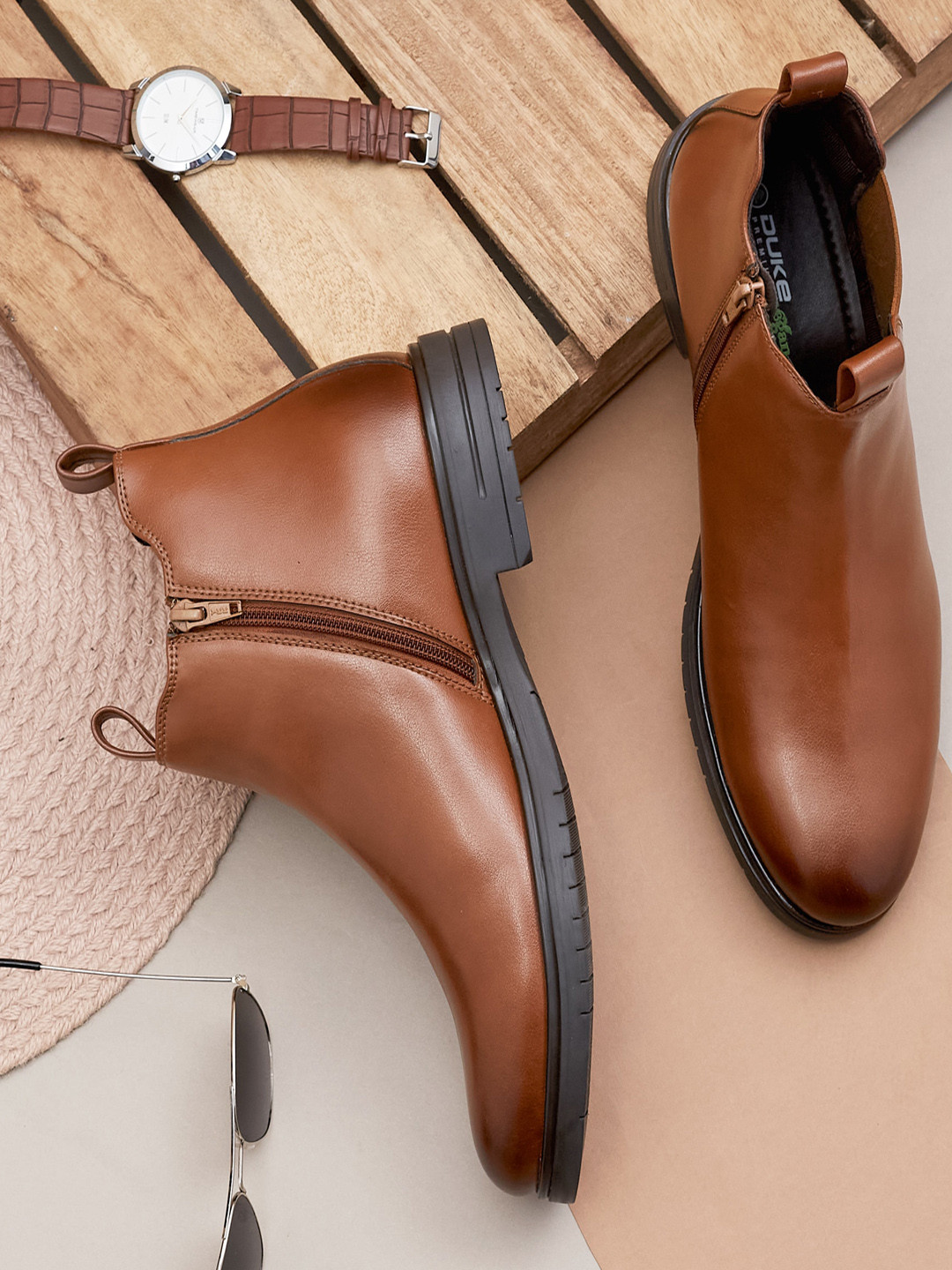 Duke Men Mid-Top Chelsea Boots