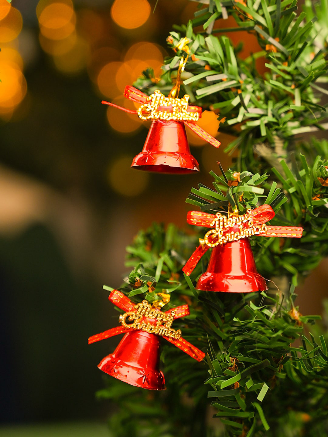 MARKET99 Red 24 Pieces Christmas Bells