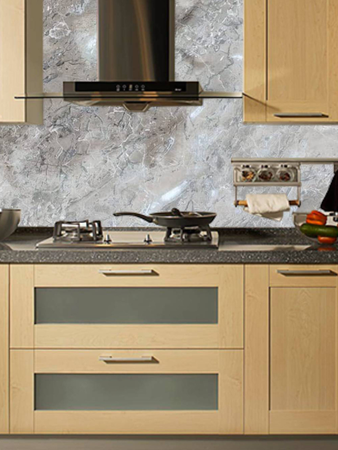 Jaamso Royals Brown Marbel Design Self Adhesive Wallpaper