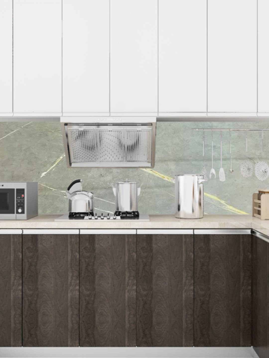 Jaamso Royals Teal Marble Self Adhesive Vinyl Waterproof Wallpaper