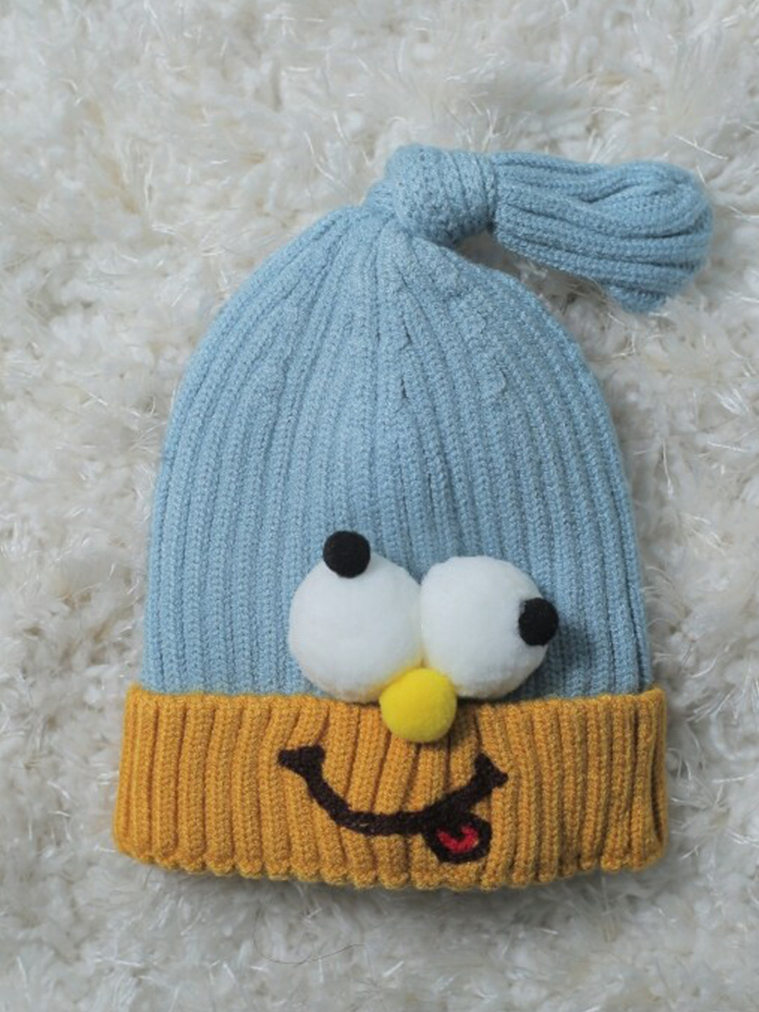 TIPY TIPY TAP Kids Self Design Beanie Cotton Wool Cap
