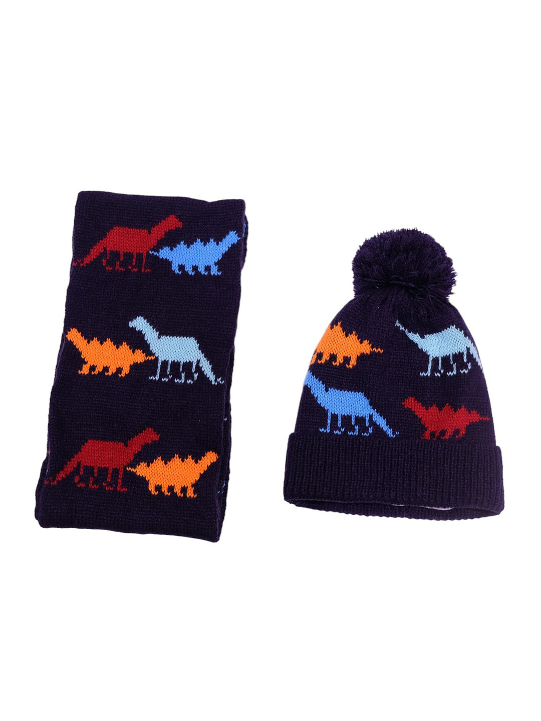 TIPY TIPY TAP Kids Self Design Woollen Beanie With Muffler