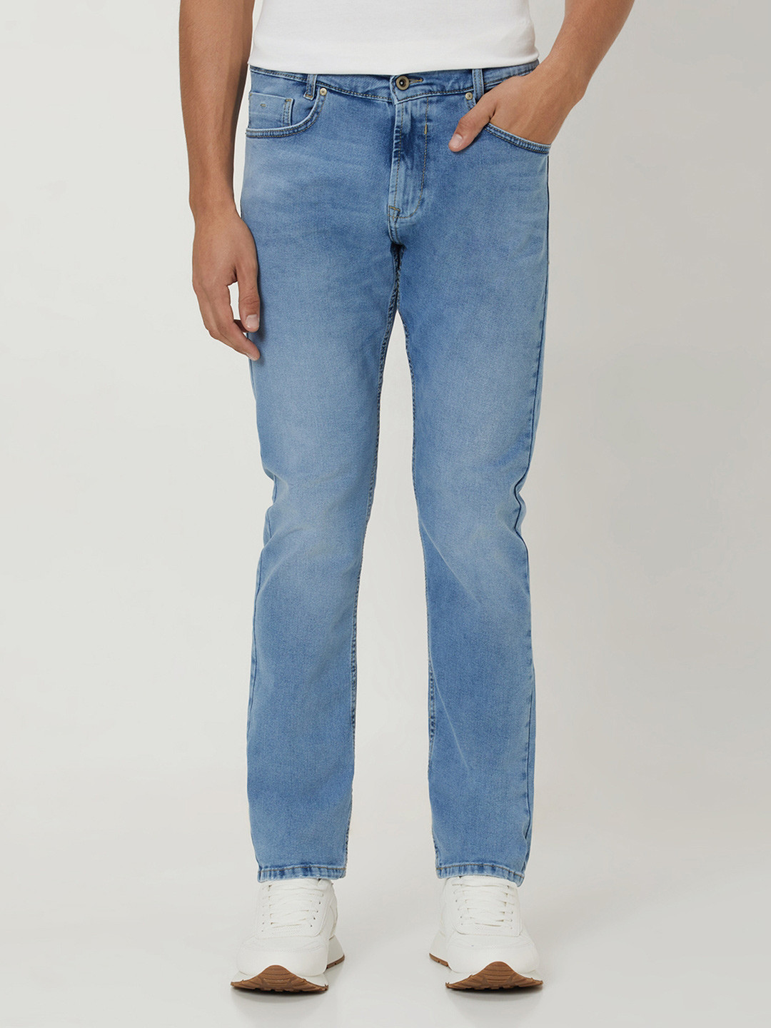 Mufti Men Originals Relaxed Fit Mid Rise Clean Look Stretchable Jeans