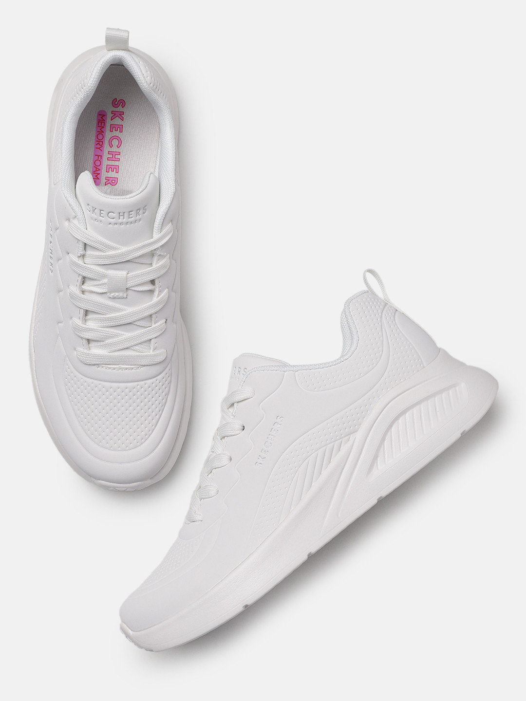 Skechers Women Perforations Uno Lite Lighter One Sneakers