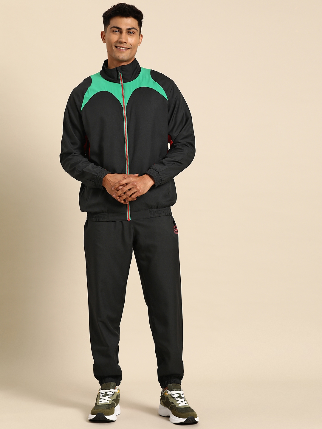 Buy United Colors of Benetton Chevron Styling Mock Neck Tracksuit Tracksuits for Men 26283098 Myntra
