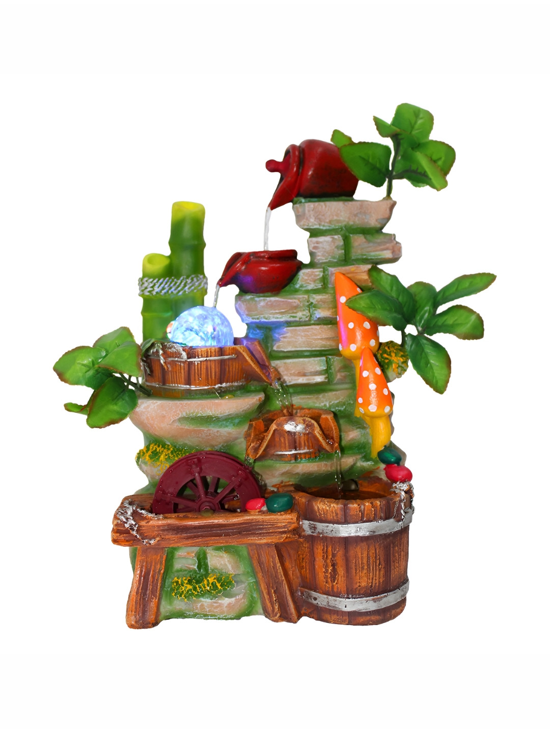 CHRONIKLE Brown & Green Jungle Textured 4-steo Fountain