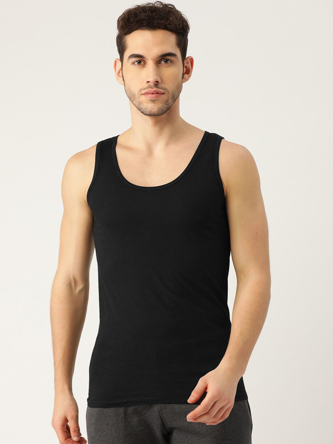 The Roadster Lifestyle Co. Sleeveless Pure Cotton Innerwear Vests