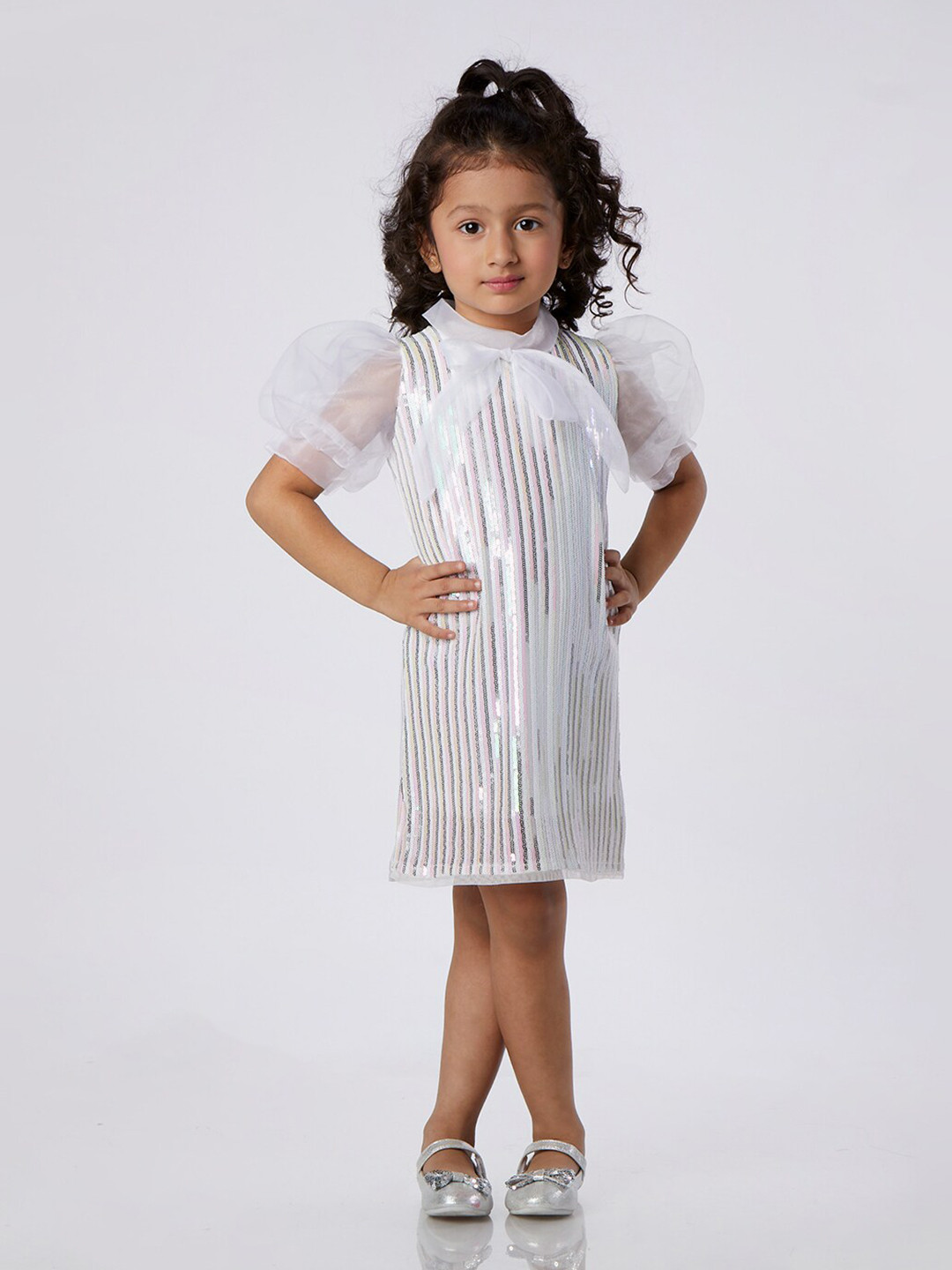 Peppermint Girls Ribbed A-Line Dress