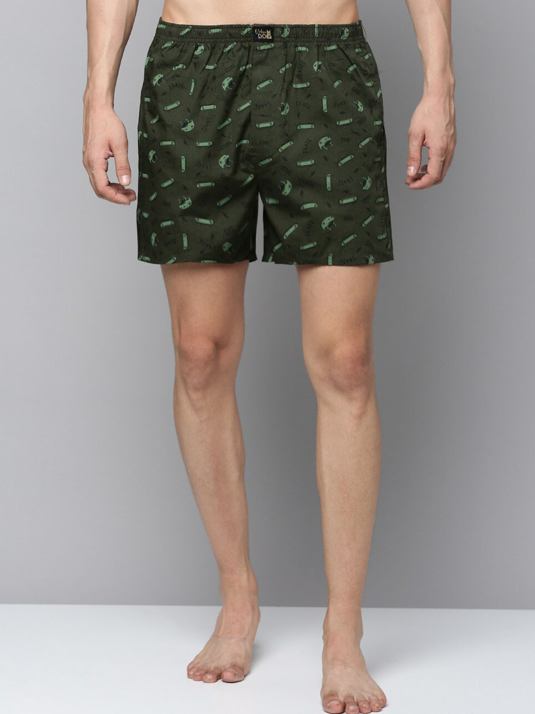 Urban Dog Printed Pure Cotton Boxers UDBX484-M
