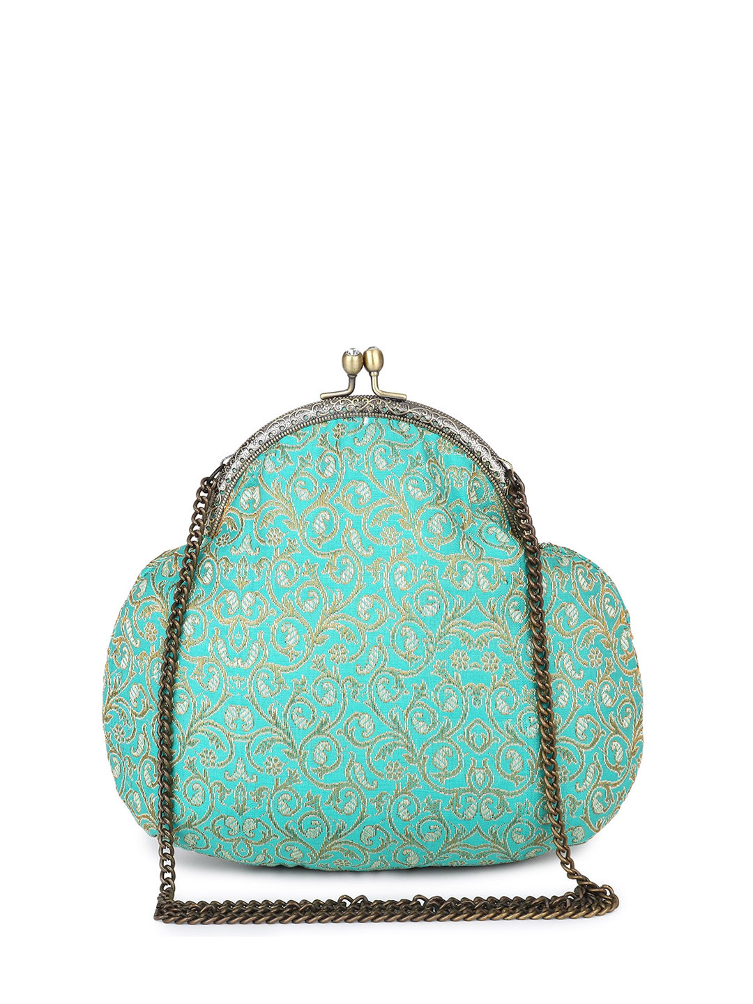 Tarini Nirula Embroidered Fabric Box Clutch