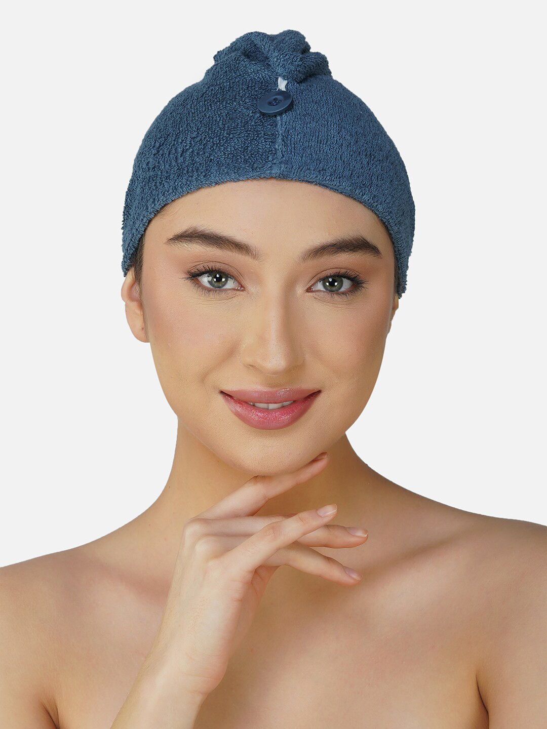 RANGOLI Blue Bamboo 500 GSM Hair Towel Wrap