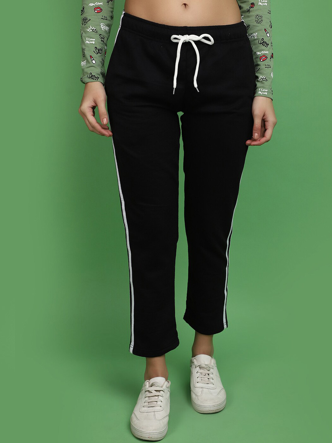 V-Mart Women Mid Rise Spun Fleece Track Pant