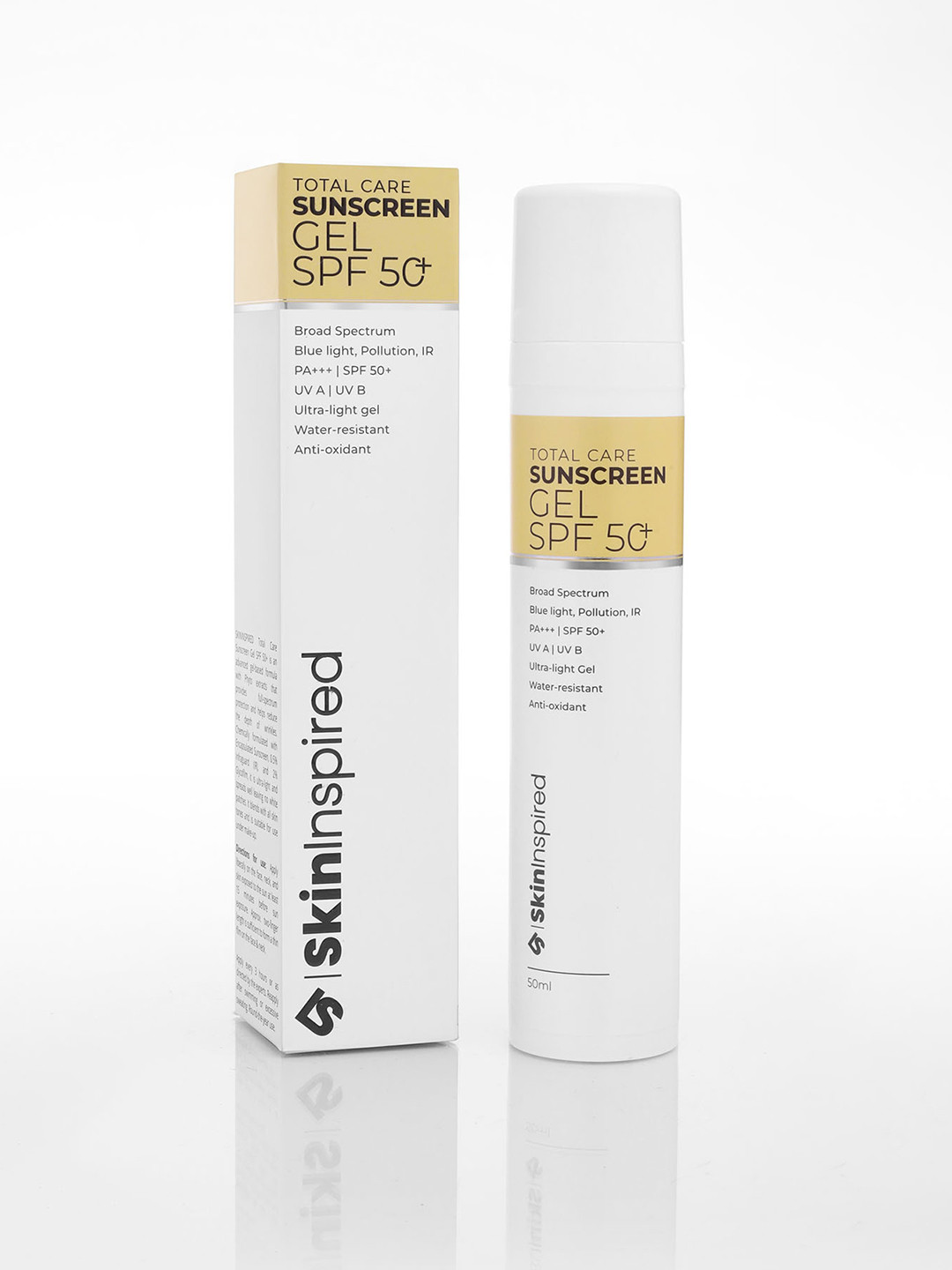 SkinInspired Total Care Gel Sunscreen With SPF 50+ & PA+++ - 50ml