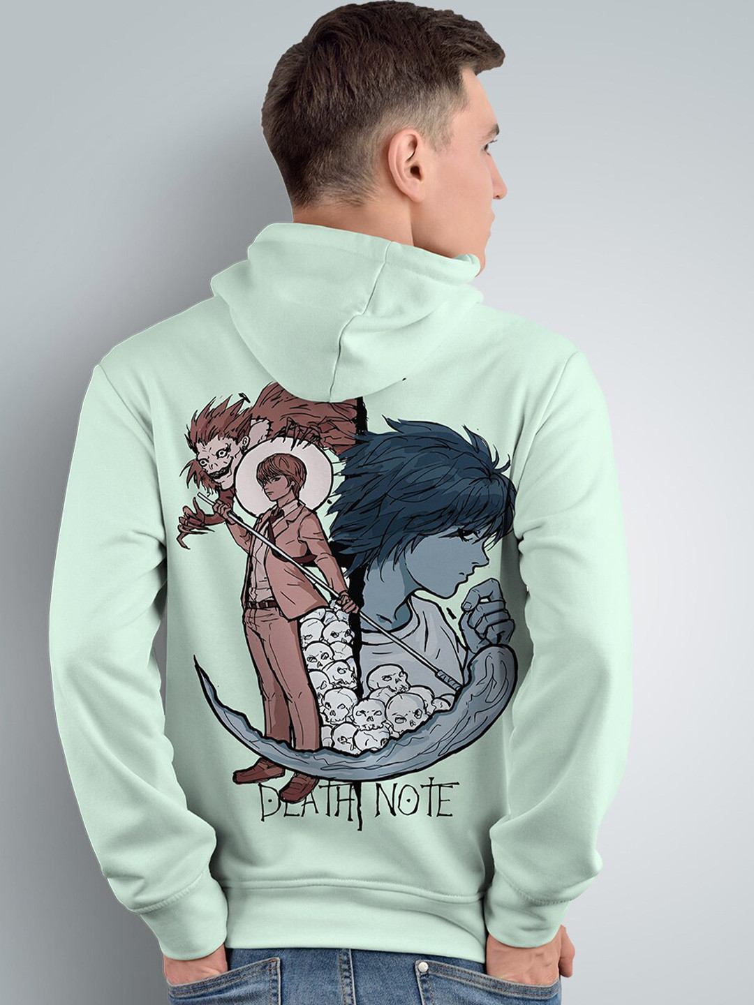 Crazymonk Game of Death Anime Printed Hooded Cotton Sweatshirt